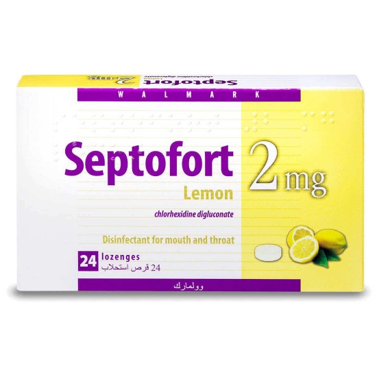 Picture of SEPTOFORT 2MG LEMON LOZ 24PC WM SA